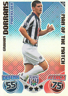 Graham Dorrans West Bromwich Albion 2010/11 Topps Match Attax Man of the Match #429